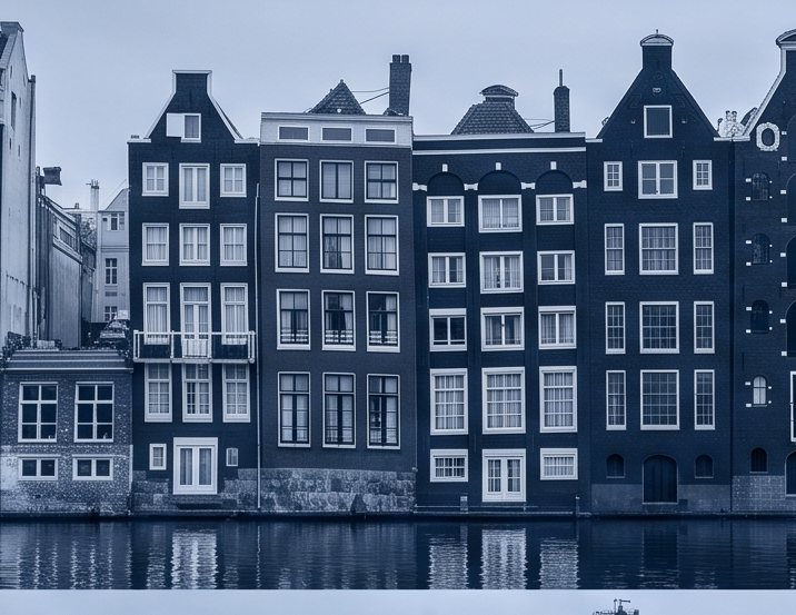 Canal houses in the Netherlands